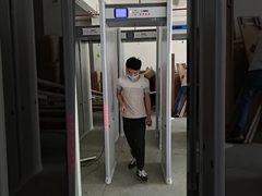 18 zones high sensitivity walk through metal detector with LCD screen